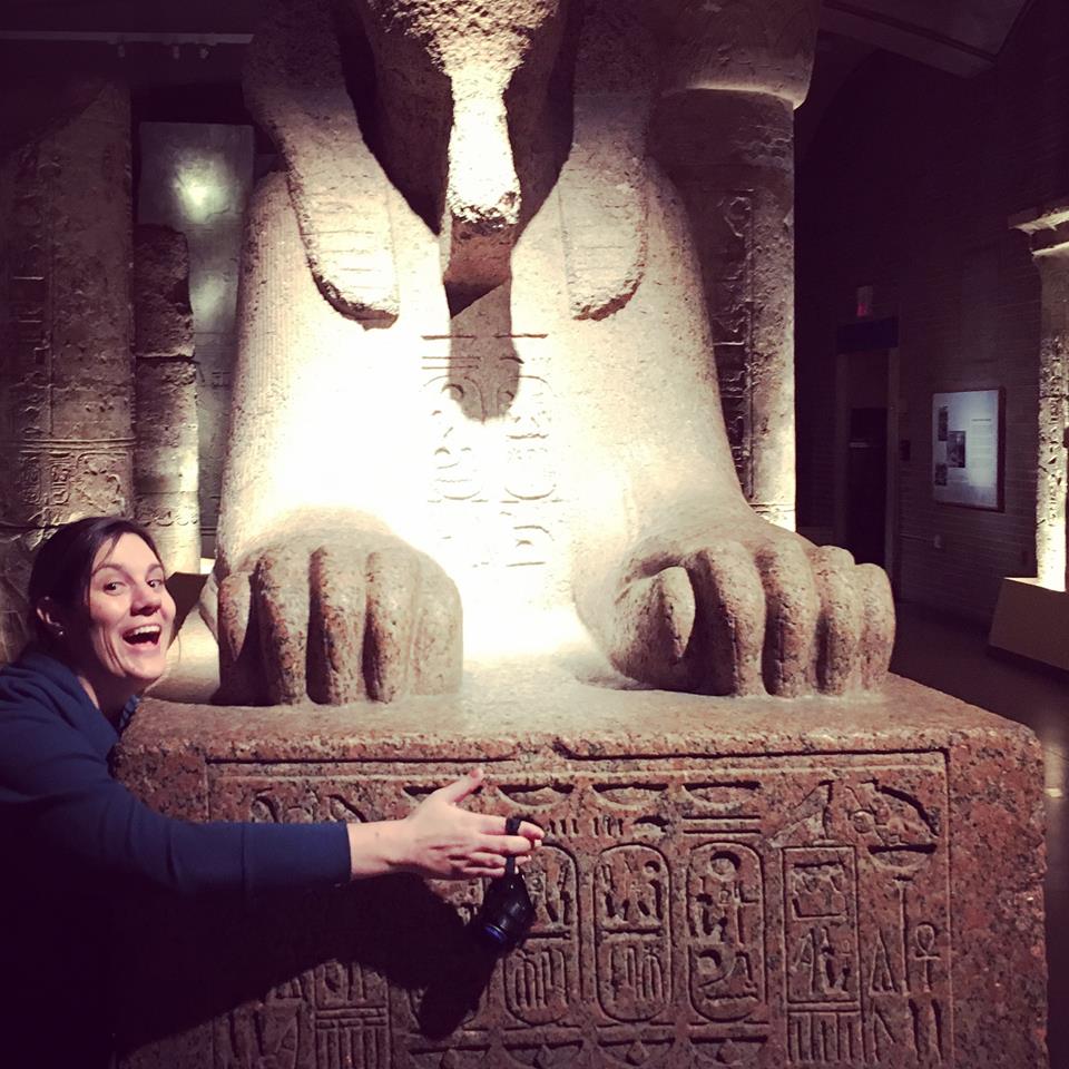 Wharton Esherick Museum Curator, Laura Heemer, embracing the experience!