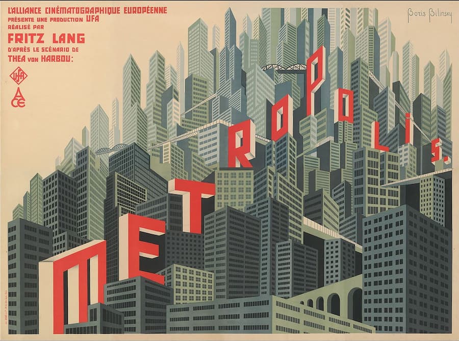 Movie poster for 1927 film Metropolis