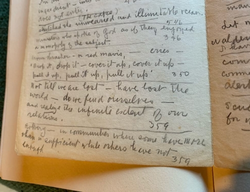 Wharton Esherick’s Notes on Thoreau