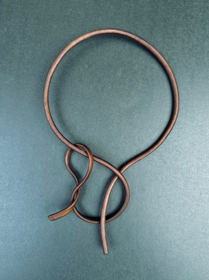 Rainy Lehrman - Continuous Line Choker - Walnut